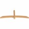Ekena Millwork Bellingham Timber Gable Bracket, Western Red Cedar, 72"W x 27"H x 3 1/2"D x 3 1/2"F, 9/12 Pitch GBW072X27X0404BEL00SWR - alternate 2